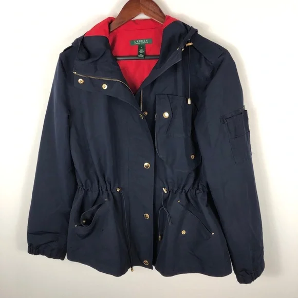 Ralph Lauren Cinched Waist Hooded Jacket - Picture 1 of 10